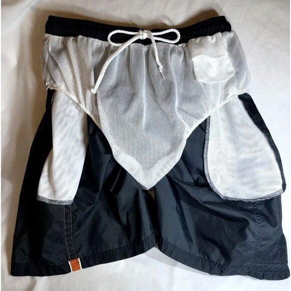 Wilson Dark Gray drawstring athletic shorts, Sz M, 5 pocket, nylon/polyester - Picture 8 of 9